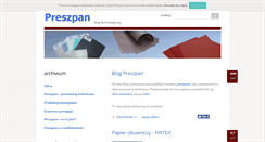 Desktop Screenshot of preszpan.pl