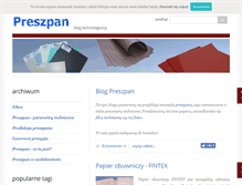 Tablet Screenshot of preszpan.pl